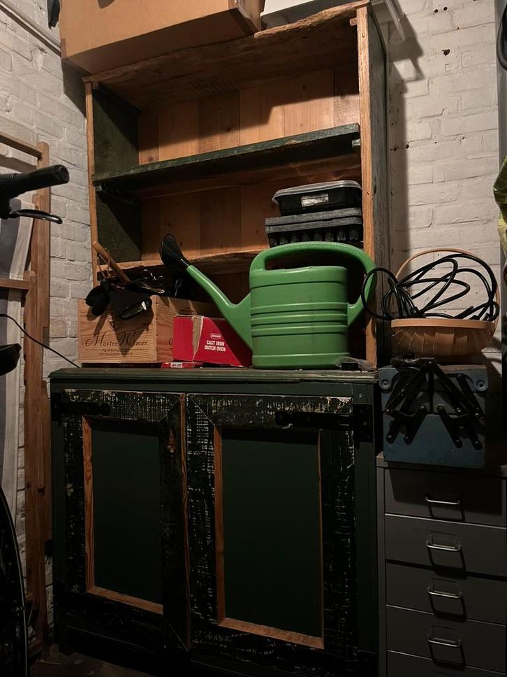 Rustieke houten kast, Tuin en Terras, Bergingen en Tuinkasten, Gebruikt, Overige typen, Hout, Ophalen