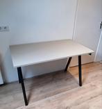Bureau Trotten 120x70 - Beige/Antraciet - Nette Staat!, Ophalen, Zo goed als nieuw, Bureau