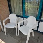 2 Witte Hartman Tuinstoelen, Gebruikt, Twee, Wit, Ophalen of Verzenden