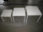 3 vintage jaren 60/70 miniset of bijzettafeltjes, Huis en Inrichting, Niet ingevuld, Gebruikt, Niet ingevuld, Niet ingevuld