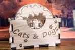 Onderzetters Cats&dogs 6 stuks in doosje, Verzenden, Nieuw, Glas of Kopje