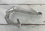 Vintage aluminium dubbele art deco kapstokhaak, Huis en Inrichting, Woonaccessoires | Kapstokken, Gebruikt, Wandhaken, Ophalen of Verzenden