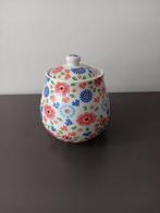 Kakelbont suikerpotje met deksel, Huis en Inrichting, Keuken | Servies, Overige typen, Ophalen of Verzenden, Zo goed als nieuw