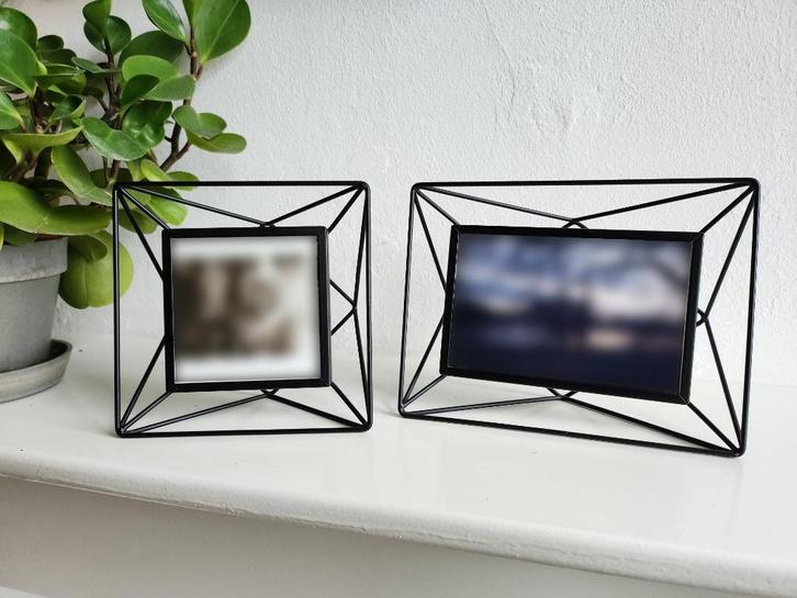 2x Metal Wire Structure Picture Frames, Audio, Tv en Foto, Fotografie | Fotolijsten, Ophalen