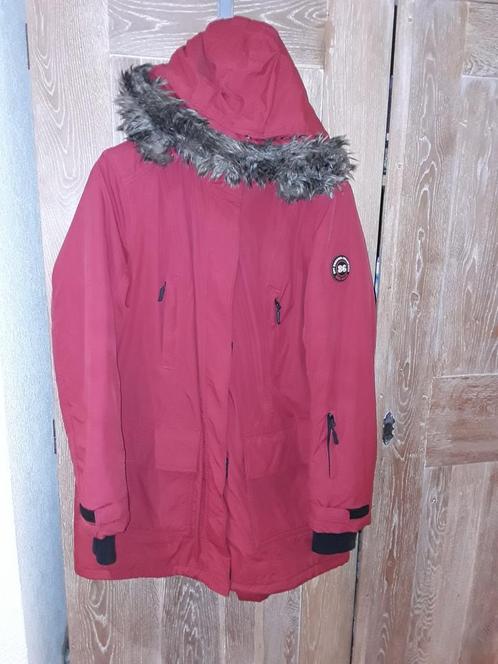 Winterjas van BonPrix maat 44, Kleding | Dames, Jassen | Winter, Gedragen, Maat 42/44 (L), Rood, Ophalen of Verzenden