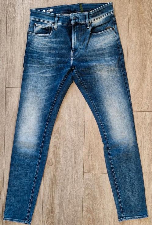 G star raw,REVEND SKINNY 30/32,Blauw, Kleding | Heren, Spijkerbroeken en Jeans, Zo goed als nieuw, W32 (confectie 46) of kleiner