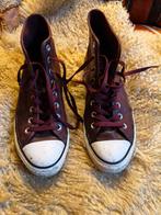 Donkerrode leren Converse All Stars - Maat 41, Converse, Ophalen of Verzenden, Sneakers of Gympen, Gedragen