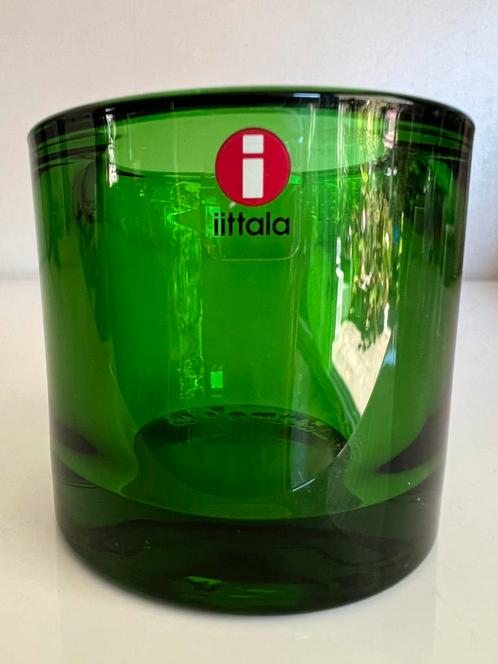 Iittala KIVI Marimekko Waxinelichthouder~Kartio Green, Antiek en Kunst, Antiek | Glas en Kristal, Ophalen of Verzenden