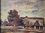 Ewout de Kat (1904-1974 ) - Gezicht op boerderij, Ophalen of Verzenden