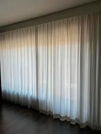 Gordijnen wit met grijze sterren - vlinderplooi, Ophalen, Zo goed als nieuw, Wit, 200 cm of meer