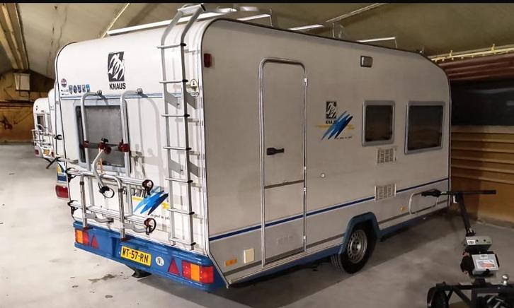 Knaus 420 “so good as gold”  topstaat ! 1998, Caravans en Kamperen, Caravans, Bedrijf, tot en met 4, 750 - 1000 kg, Treinzit, Knaus