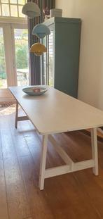 Ikea tafel Norraker whitewash, Huis en Inrichting, Tafels | Eettafels, 200 cm of meer, 50 tot 100 cm, Gebruikt, Rechthoekig
