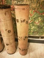 3 ANTIEKE ZWARE BEHANG DRUK ROLLEN UIT OUDE BEHANG FABRIEK., Antiek en Kunst, Ophalen of Verzenden