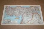 Oude kaart Turkije Armenië Syrië Irak enz - ca 1925, Gelezen, Ophalen of Verzenden