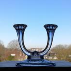 2-Armige Kandelaar Oberglas Wien Stölzle, Antiek en Kunst, Ophalen of Verzenden, Kristal