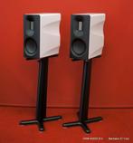 Borresen Z1 Cryo, Satin White, Incl Stands, Laatste Demo Set, Audio, Tv en Foto, Luidsprekers, Ophalen of Verzenden, Nieuw, Front, Rear of Stereo speakers