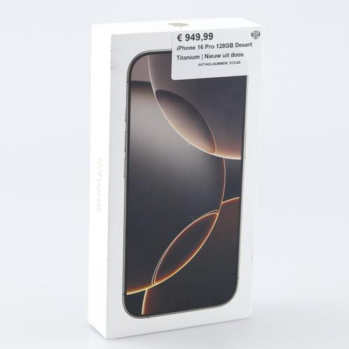 iPhone 16 Pro 128GB Desert Titanium | Nieuw uit doos, Telecommunicatie, Mobiele telefoons | Apple iPhone, Zo goed als nieuw