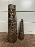 2 sier vazen, chroom kleur, Nieuw!, Huis en Inrichting, Woonaccessoires | Vazen, Ophalen, Overige materialen, Overige kleuren