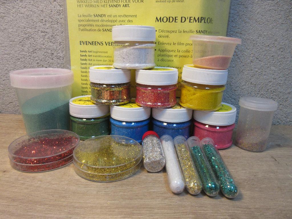 Sandy art knutsel zand, Hobby en Vrije tijd, Knutselen, Ophalen of Verzenden, Gebruikt
