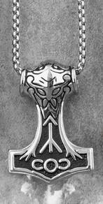 Viking hamer/ mjolnir, Sieraden, Tassen en Uiterlijk, Kettingen, Verzenden, Nieuw, Zilver, Overige materialen