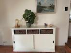 Af te halen (gratis) wit dressoir met handige manden, Huis en Inrichting, Kasten | Dressoirs, Ophalen, Gebruikt, 25 tot 50 cm