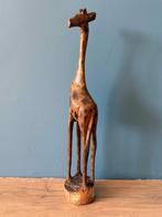 Houten giraffe uit Afrika, Ophalen of Verzenden