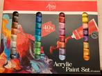 Acryl Verfset 40 kleuren, Ophalen of Verzenden, Zo goed als nieuw, Knutselwerk