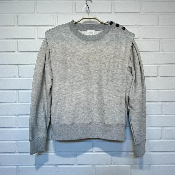 Second Female Trui Maat M Grijs Priscilla Sweat, Kleding | Dames, Truien en Vesten, Gedragen, Maat 38/40 (M), Grijs, Verzenden