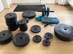 Gewichten fitness / halterschijven, Sport en Fitness, Fitnessmaterialen, Ophalen, Zo goed als nieuw, Halterschijven