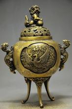 Phoenix Bronze vase, Antiek en Kunst, Ophalen of Verzenden