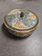 Vintage Broodtrommel met Bloemmotief, Antiek en Kunst, Ophalen