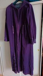 Prachtige lange corduroy rib paarse jas met lange puntmuts, Kleding | Dames, Bora, Paars, Maat 42/44 (L), Ophalen of Verzenden