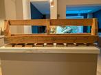 Houten rek voor keuken/bar met wijnglazenhouder, Ophalen, Gebruikt, 5 tot 15 flessen, Minder dan 50 cm