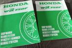 Honda VFR750F 1986 motorcycle shop manual handbuch VFR 750 f, Ophalen of Verzenden, Honda