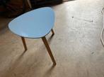 Leuk blauw bijzettafeltje, Ophalen, Minder dan 45 cm, Minder dan 55 cm, Gebruikt