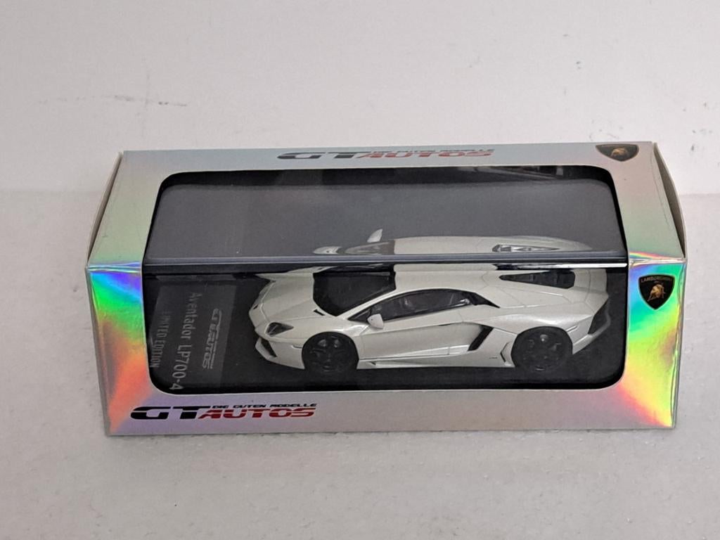 Lamborghini Aventador LP700 wit GT Models 1/43, Hobby en Vrije tijd, Ophalen of Verzenden, Zo goed als nieuw, Auto, Overige merken