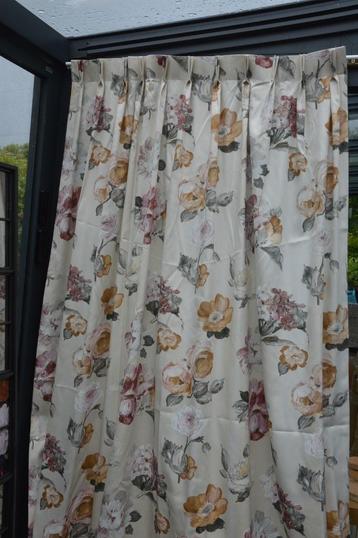 5 kwaliteits gordijnen met grote bloemen printen 250 cm hoog beschikbaar voor biedingen
