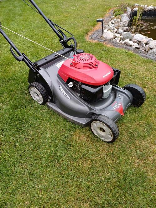 Honda HRX 476 HY Benzine Grasmaaier, Tuin en Terras, Grasmaaiers, Zo goed als nieuw, 50 cm of meer, Cirkelmaaier, Opvangzak, Ophalen