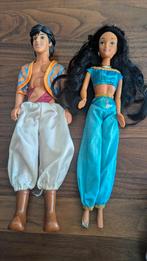 Prinses Jasmine en Alladin Barbie poppen, Ophalen of Verzenden, Zo goed als nieuw, Pop