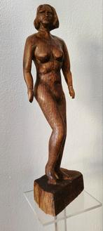 Houten Sculptuur - Vrouwelijk Naakt, Ophalen