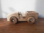Blank houten Jukka speelgoed Jeep Auto, Kinderen en Baby's, Speelgoed | Houten speelgoed, Ophalen of Verzenden, Zo goed als nieuw