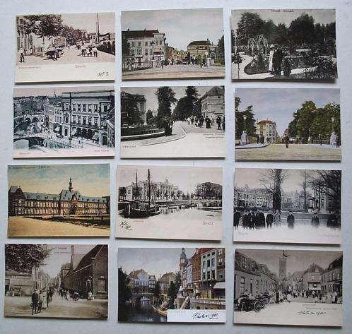 Set van 12 stuks oude ansichtkaarten van Utrecht. Replica's, Antiek en Kunst, Curiosa en Brocante, Verzenden