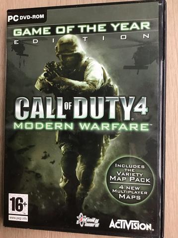 Call of Duty 4: Modern Warfare - PC Game met handleiding beschikbaar voor biedingen