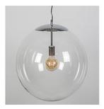 QAZQA glazen bol scandinavische hanglamp, Huis en Inrichting, Lampen | Hanglampen, Ophalen, 50 tot 75 cm, Scandinavisch, Zo goed als nieuw