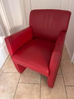 6 leren eetkamerstoelen met zwenkwielen, Ophalen, Leer, Van Til, Alkmaar, Zo goed als nieuw