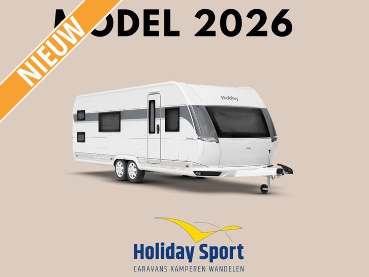 Hobby Prestige 650 KFU Modeljaar 2026, Caravans en Kamperen, Caravans, Bedrijf, tot en met 6, 1500 - 2000 kg, Rondzit, Hobby, Dwars-stapelbed