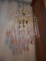 Schitterende Vintage murano teardrop kroonluchter, Huis en Inrichting, Lampen | Kroonluchters, Ophalen, Zo goed als nieuw, Metaal