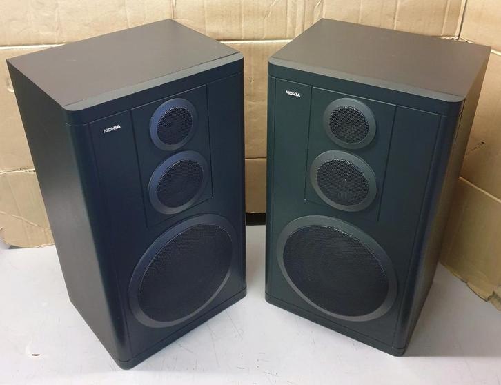 Nokia luidsprekers 8703 3-weg 70-100 watt, Audio, Tv en Foto, Luidsprekers, Front, Rear of Stereo speakers, 60 tot 120 watt, Overige merken