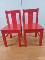 Ikea kinder stoeltje 2x(Kritter) ( rood), Huis en Inrichting, Stoelen, Ophalen, Rood, Twee