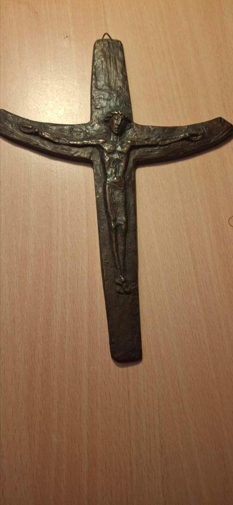 Brons kruisje, Antiek en Kunst, Antiek | Koper en Brons, Ophalen of Verzenden